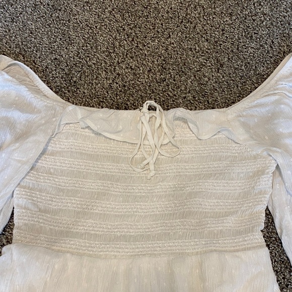 American Eagle Outfitters Strapless White Dress with Pockets - Picture 4 of 12